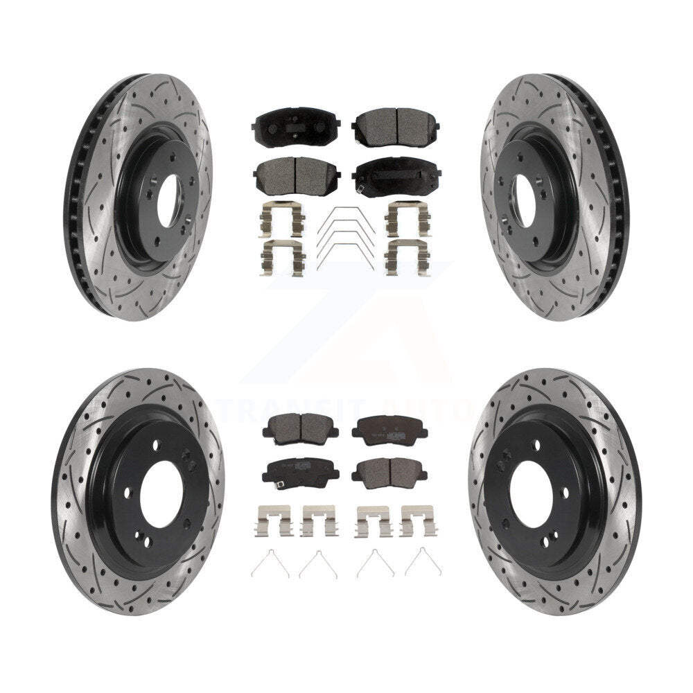 Performance Upgrade Brake Kit For 2019 Kia Optima SX. With Electric Parking Brake KDT-100880 Transit Auto
