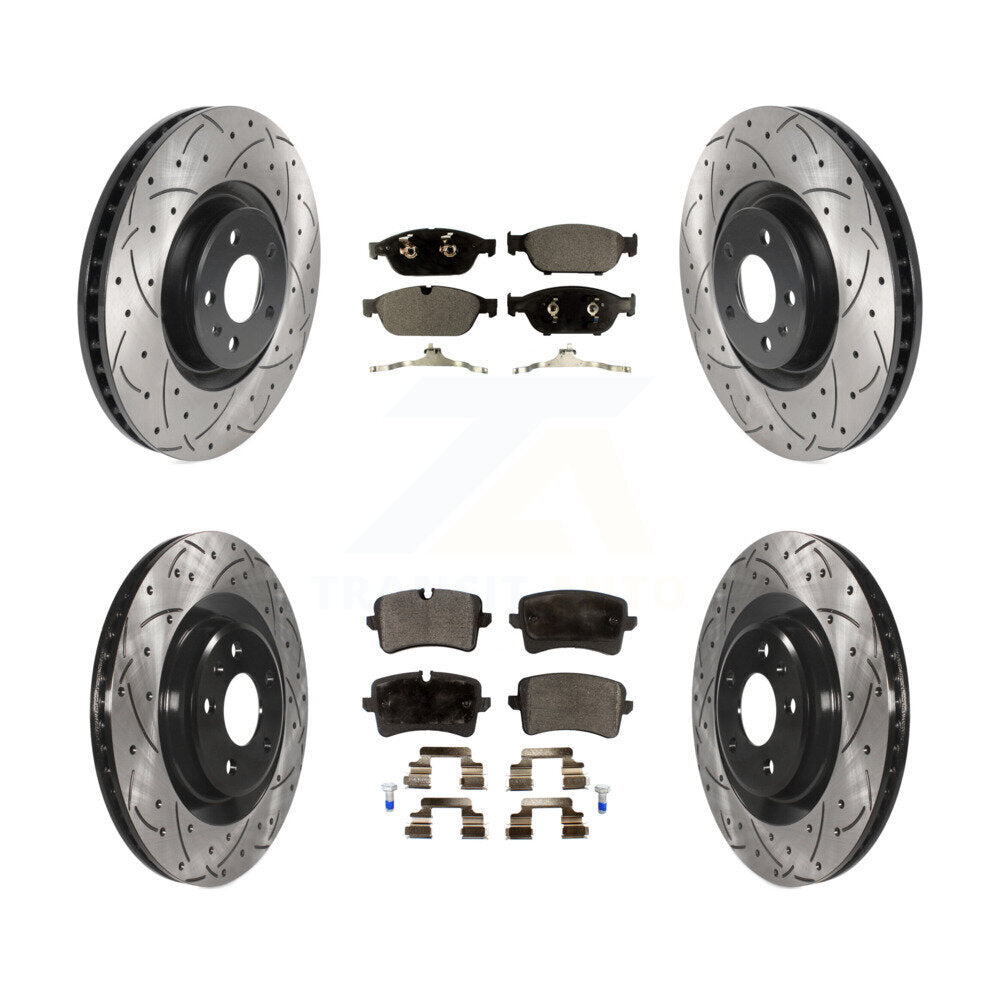 Performance Upgrade Brake Kit For 2014 Audi A6 Quattro With 356mm Diameter Front Rotor KDT-100882 Transit Auto
