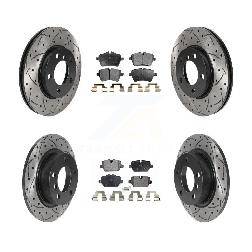 Performance Upgrade Brake Kit For 2013 Mini Cooper Paceman Base. With 296mm Diameter Rear Rotor KDT-100886 Transit Auto