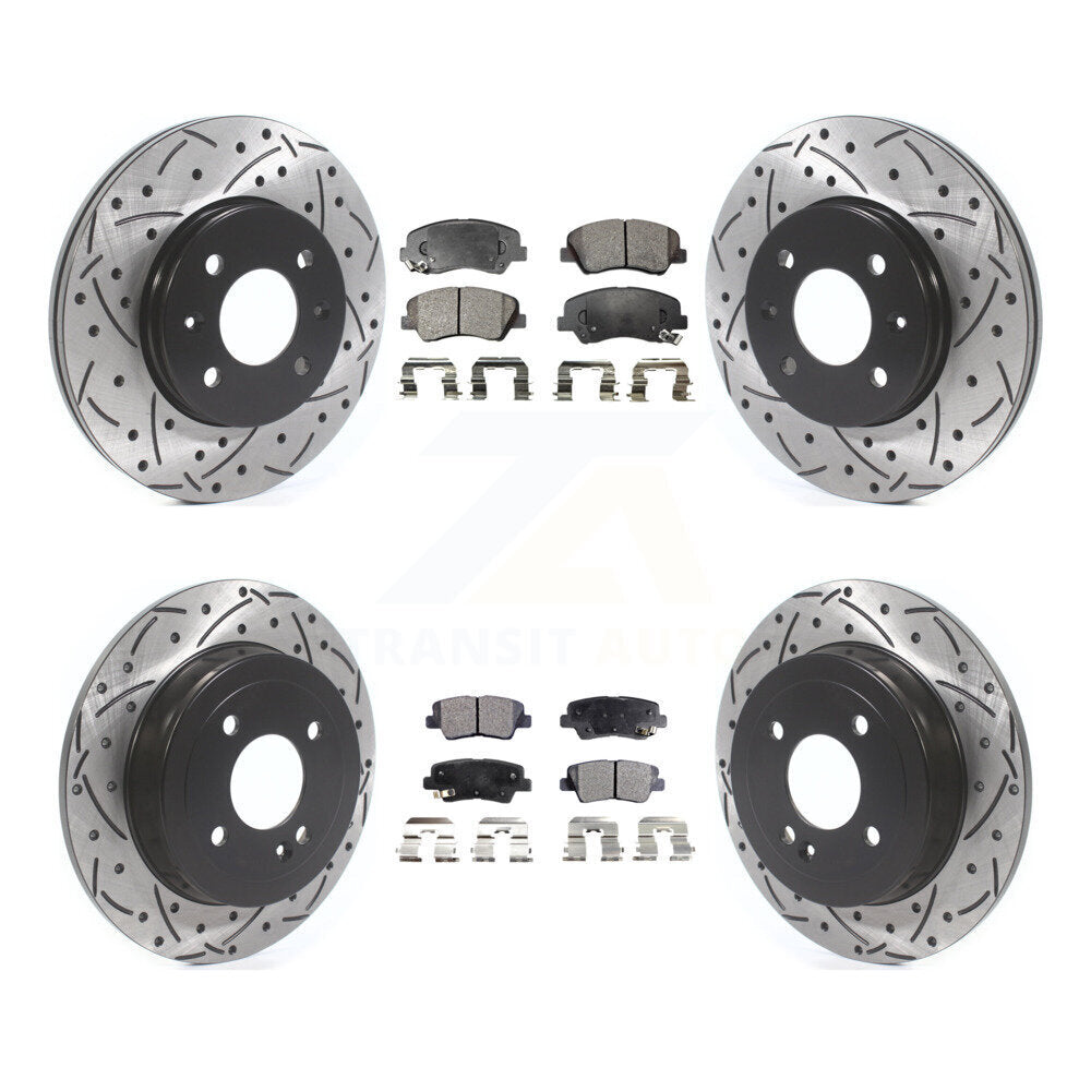 Performance Upgrade Brake Kit For 2014 Kia Rio LX/EX KDT-100887 Transit Auto