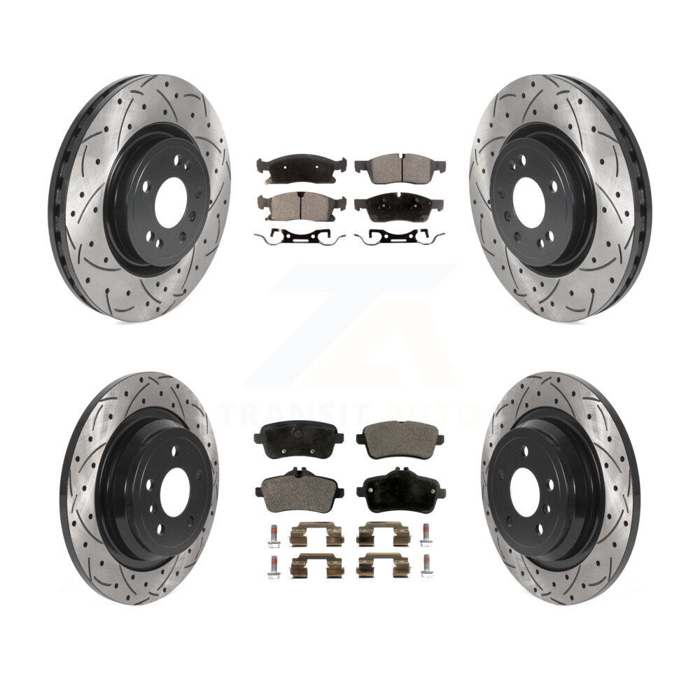 Performance Upgrade Brake Kit For 2013 Mercedes-Benz ML350 Without Sport Package KDT-100888 Transit Auto