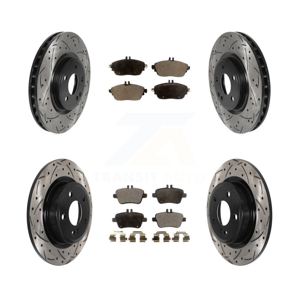 Performance Upgrade Brake Kit For 2015 Mercedes-Benz GLA250 With Solid Rear Rotors KDT-100891 Transit Auto