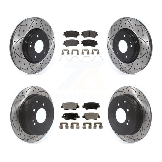 Performance Upgrade Brake Kit For 2017 Kia Sportage Naturally Aspirated. With Manual Parking Brake KDT-100899 Transit Auto
