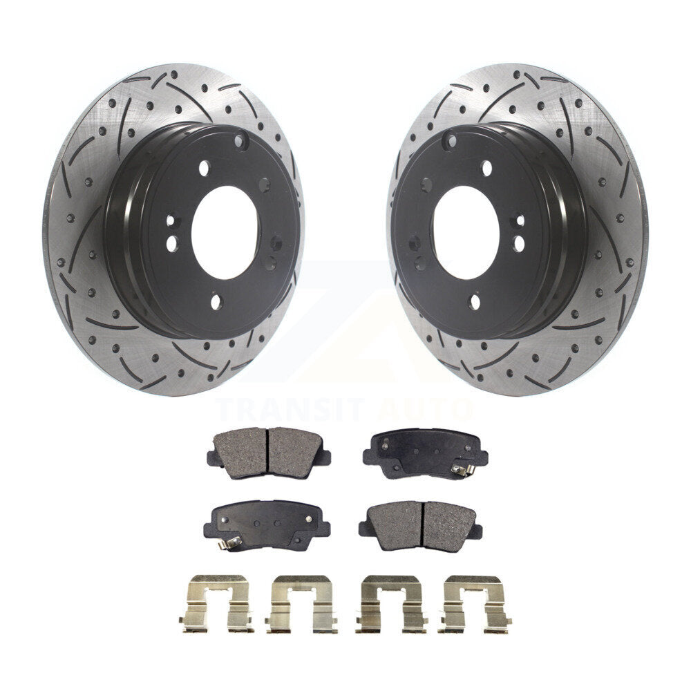 Performance Upgrade Brake Kit For 2016 Hyundai Azera Base KDT-100875 Transit Auto