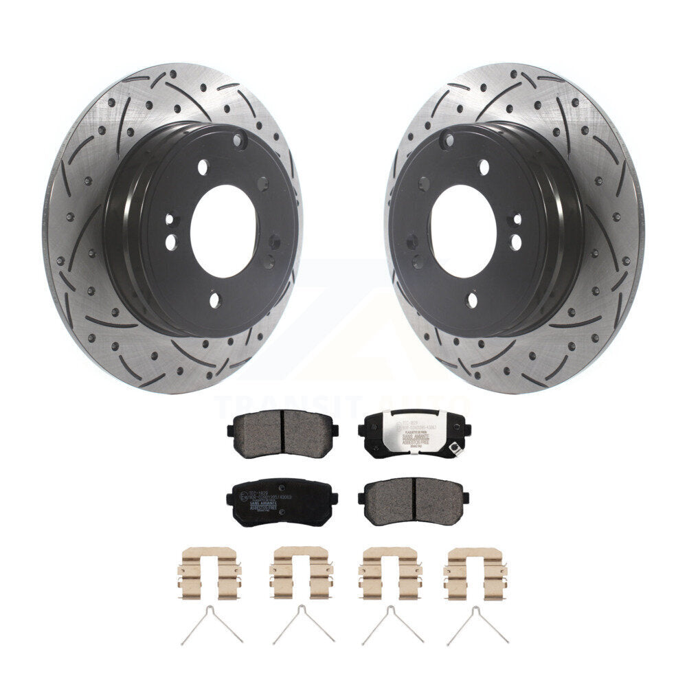Performance Upgrade Brake Kit For 2019 Kia Optima SX. With Manual Parking Brake KDT-100878 Transit Auto