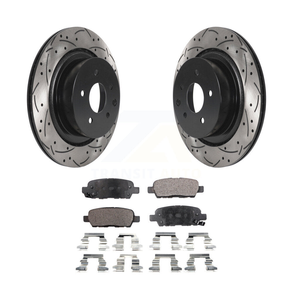 Performance Upgrade Brake Kit For 2008 INFINITI G35 With Single Piston Caliper KDT-100849 Transit Auto