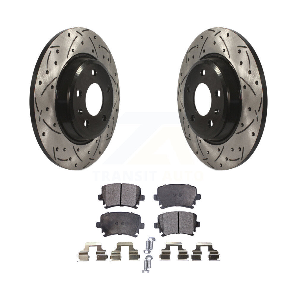 Performance Upgrade Brake Kit For 2009 Audi A4 Quattro Convertible. With 300mm Diameter Rear Rotor Transit Auto