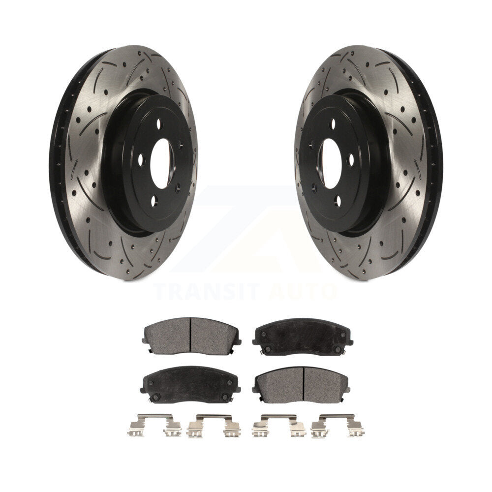 Performance Upgrade Brake Kit For 2018 Dodge Charger RWD and with 3.6L. With 345mm Diameter Front Rotor KDT-101097 Transit Auto
