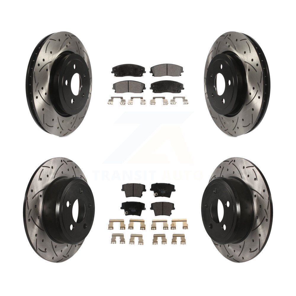 Performance Upgrade Brake Kit For 2018 Dodge Charger RWD and with 3.6L. With 345mm Diameter Front Rotor KDT-101097 Transit Auto