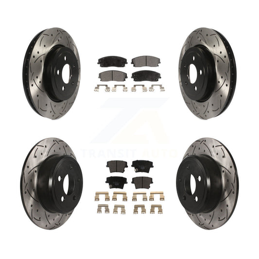 Performance Upgrade Brake Kit For 2018 Dodge Charger RWD and with 3.6L. With 345mm Diameter Front Rotor KDT-101097 Transit Auto