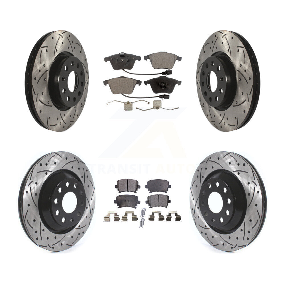 Performance Upgrade Brake Kit For 2011 Volkswagen CC 3.6L. With 312mm Diameter Front Rotor KDT-101107 Transit Auto