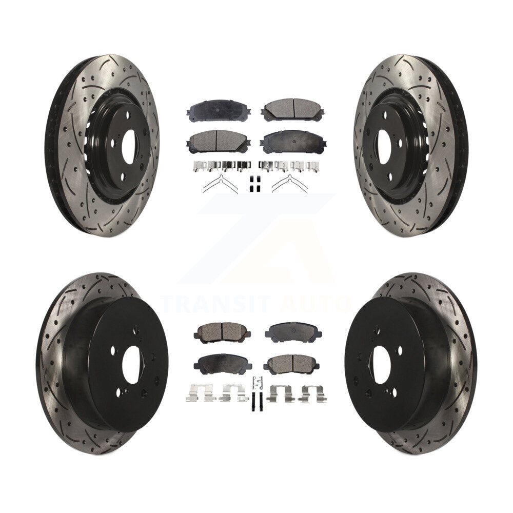 Performance Upgrade Brake Kit For 2014 Toyota Highlander Hybrid Limited and with FULL HYBRID EV-GAS (FHEV) engine KDT-101183 Transit Auto