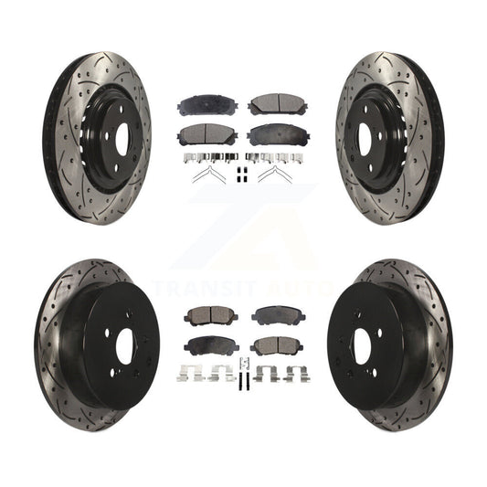Performance Upgrade Brake Kit For 2014 Toyota Highlander Hybrid Limited and with FULL HYBRID EV-GAS (FHEV) engine KDT-101183 Transit Auto