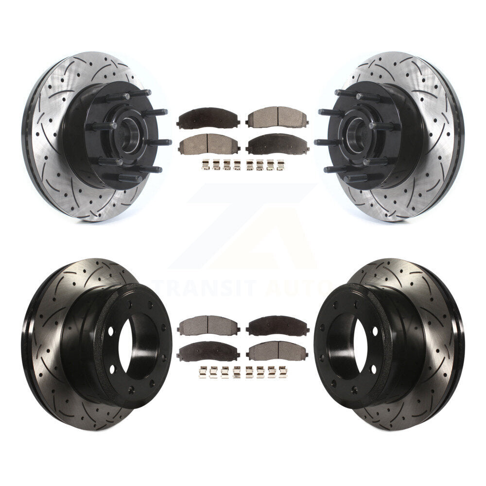 Performance Upgrade Brake Kit For 2015 Ford F-350 Super Duty Standard Cab Pickup/Extended Cab Pickup/Crew Cab Pickup and with RWD. With Single Rear Wheels KDT-101191 Transit Auto