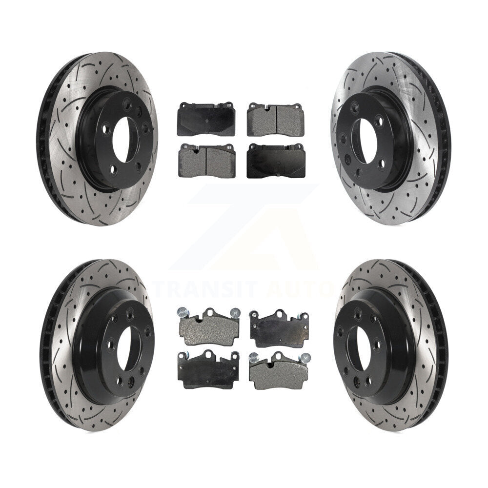 Performance Upgrade Brake Kit For 2008 Volkswagen Touareg With 330mm Diameter Front Rotor and With 4 Piston Caliper KDT-101205 Transit Auto