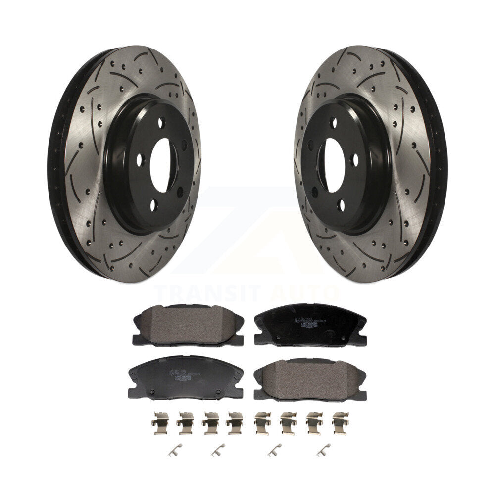 Performance Upgrade Brake Kit For 2014 Dodge Charger RWD and with 3.6L. With 370mm Diameter Front Rotor KDT-101214 Transit Auto