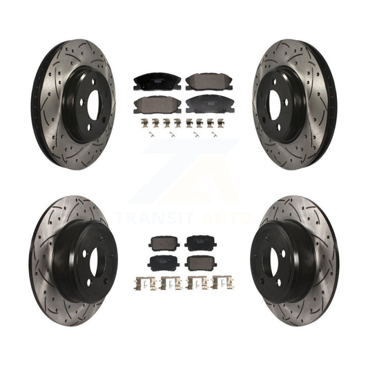 Performance Upgrade Brake Kit For 2014 Dodge Charger RWD and with 3.6L. With 370mm Diameter Front Rotor KDT-101214 Transit Auto