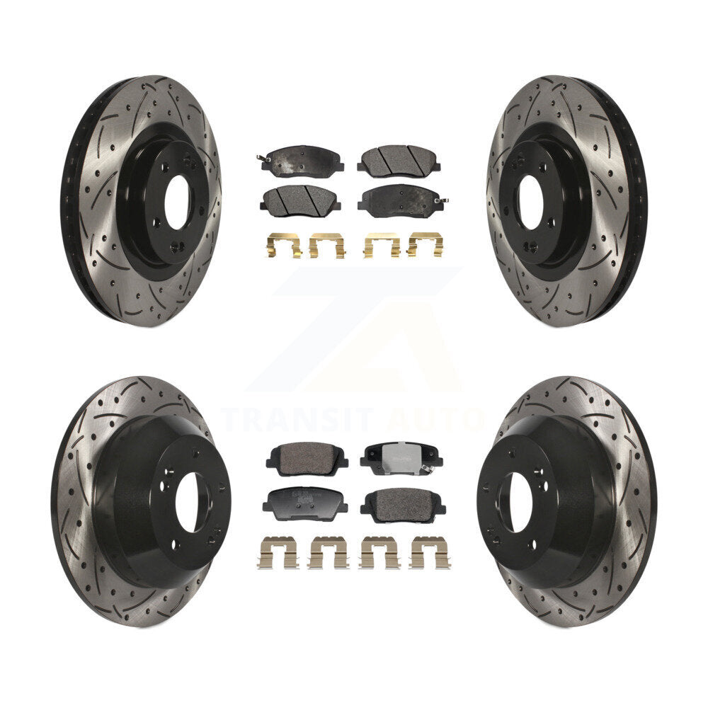 Performance Upgrade Brake Kit For 2014 Hyundai Santa Fe 3.3L KDT-101233 Transit Auto