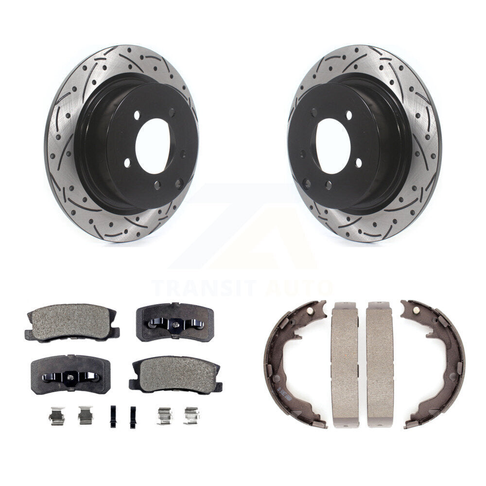 Performance Upgrade Brake Kit For 2007 Jeep Compass With 302mm Diameter Rear Rotor KDT-100261 Transit Auto