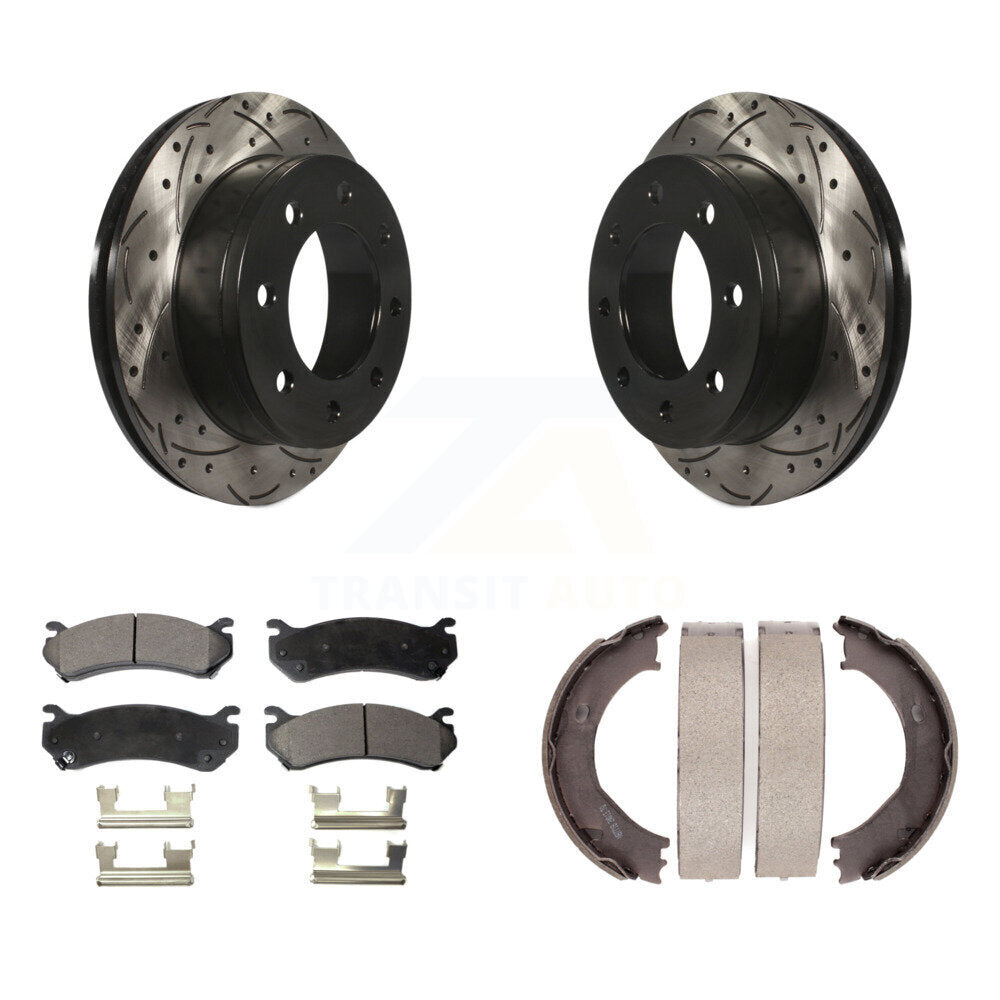 Performance Upgrade Brake Kit For 2002 GMC Sierra 2500 HD 4.63" Diameter Center Hole KDT-100193 Transit Auto