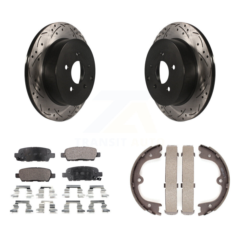 Performance Upgrade Brake Kit For 2016 INFINITI QX70 With Single Piston Caliper KDT-100284 Transit Auto