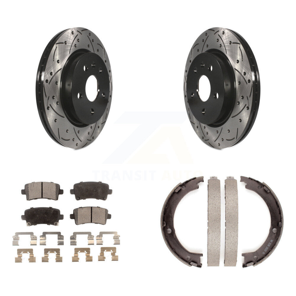 Performance Upgrade Brake Kit For 2015 Cadillac XTS Without Heavy Duty Brakes and With 5 Lug Wheels Transit Auto
