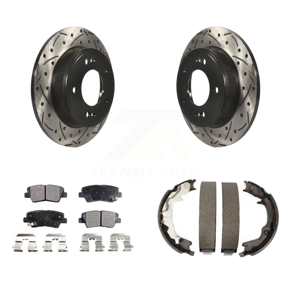 Performance Upgrade Brake Kit For 2014 Kia Forte With 280mm Diameter Front Rotor KDT-100375 Transit Auto