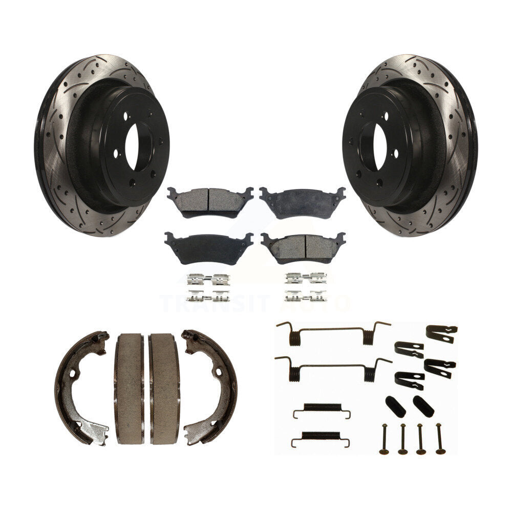 Performance Upgrade Brake Kit For 2015 Ford F-150 With Manual Parking Brake KDT-100227 Transit Auto