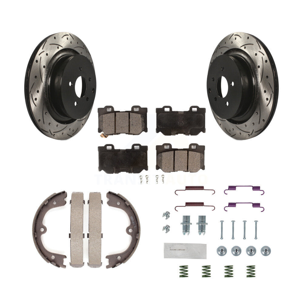 Performance Upgrade Brake Kit For 2014 INFINITI Q50 With Dual Piston Caliper KDT-101886 Transit Auto
