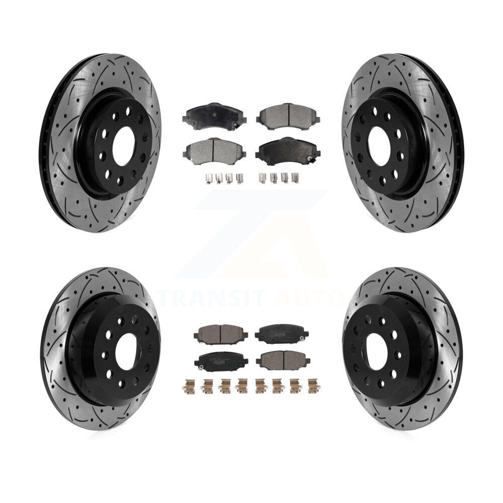Performance Upgrade Brake Kit For 2020 Jeep Wrangler Sport. Without Heavy Duty Brakes and Brake Code BRY KDT-101834 Transit Auto