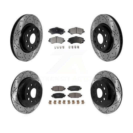 Performance Upgrade Brake Kit For 2018 Jeep Wrangler Sport. Without Heavy Duty Brakes and Brake Code BRY KDT-101834 Transit Auto