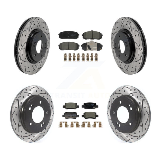 Performance Upgrade Brake Kit For 2024 Hyundai Elantra Turbocharged. With Electric Parking Brake KDT-101835 Transit Auto