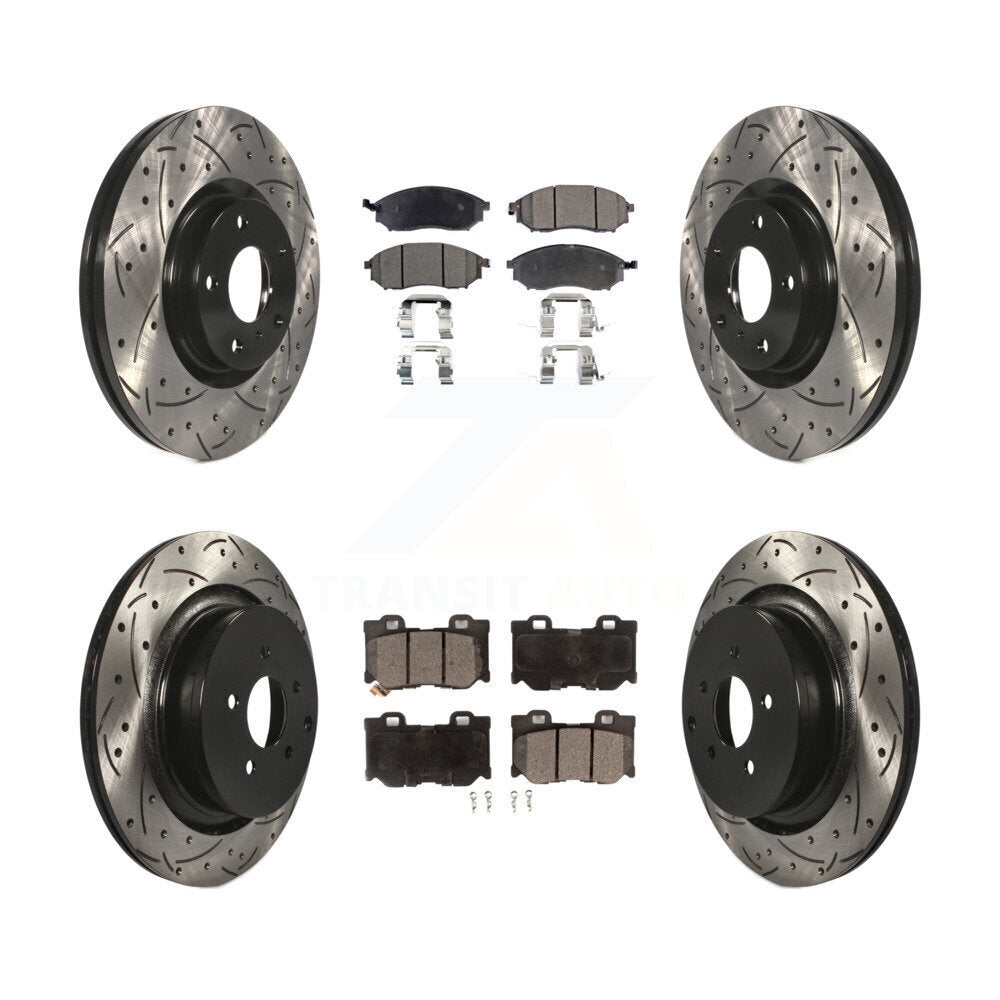 Performance Upgrade Brake Kit For 2014 INFINITI Q70 With Dual Piston Caliper KDT-101885 Transit Auto