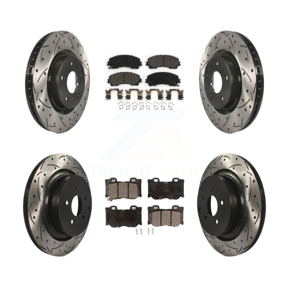 Performance Upgrade Brake Kit For 2014 INFINITI Q50 With Dual Piston Caliper KDT-101886 Transit Auto