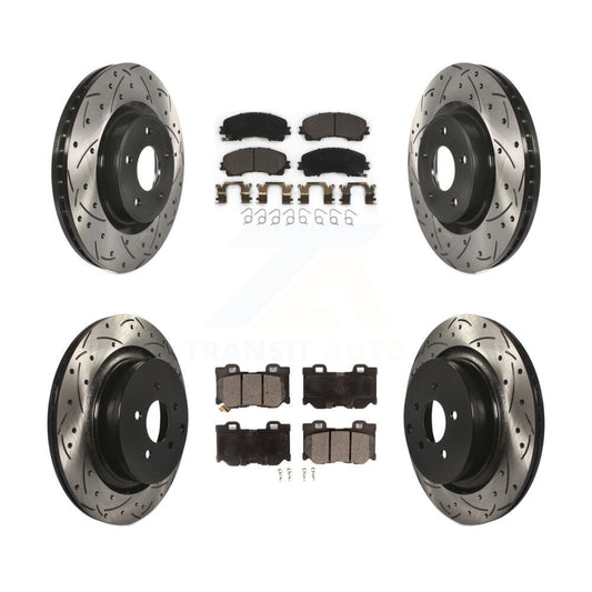 Performance Upgrade Brake Kit For 2024 INFINITI Q50 With Dual Piston Caliper KDT-101886 Transit Auto