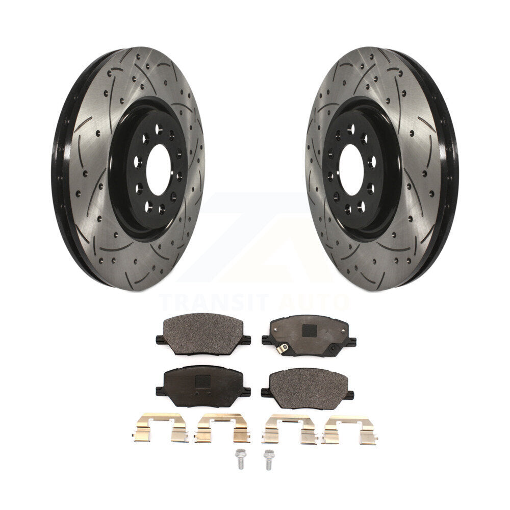 Performance Upgrade Brake Kit For 2023 Dodge Hornet Without Red Painted Calipers KDT-102159 Transit Auto