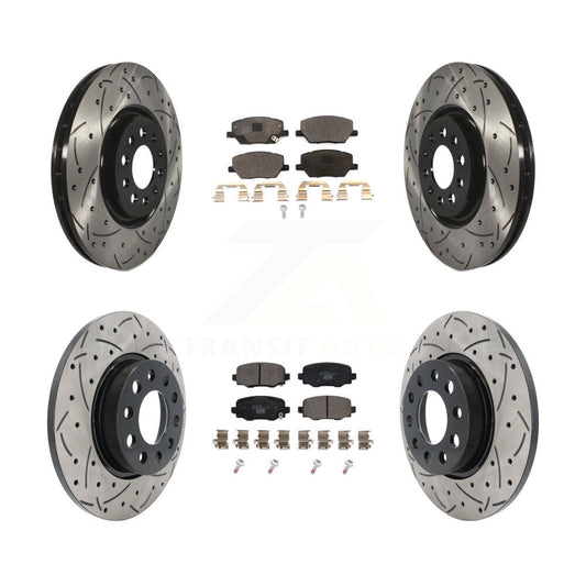 Performance Upgrade Brake Kit For 2023 Dodge Hornet Without Red Painted Calipers KDT-102159 Transit Auto