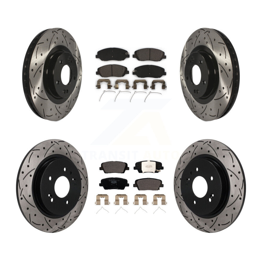 Performance Upgrade Brake Kit For 2019 Hyundai Santa Fe With Dual Piston Front Caliper KDT-102161 Transit Auto