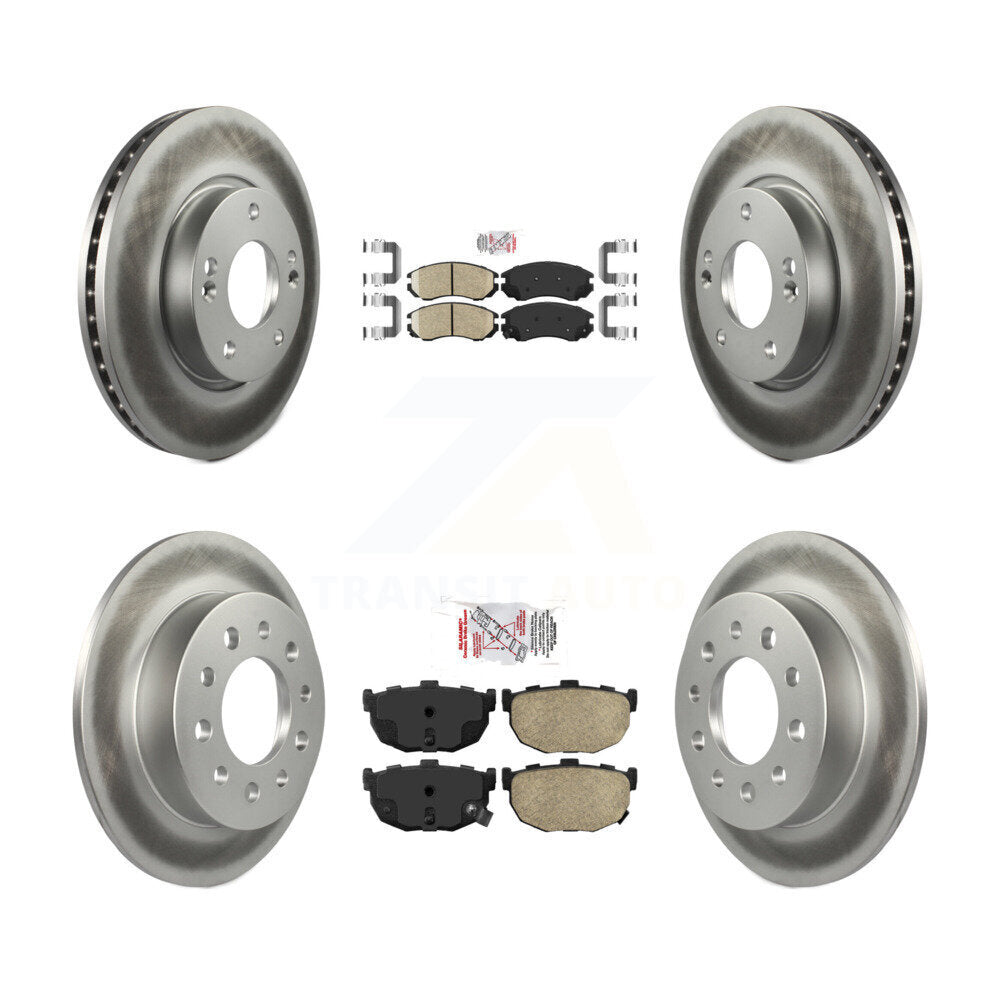 Coated Upgrade Brake Kit For 2004 Hyundai Tiburon KGA-103184 Transit Auto
