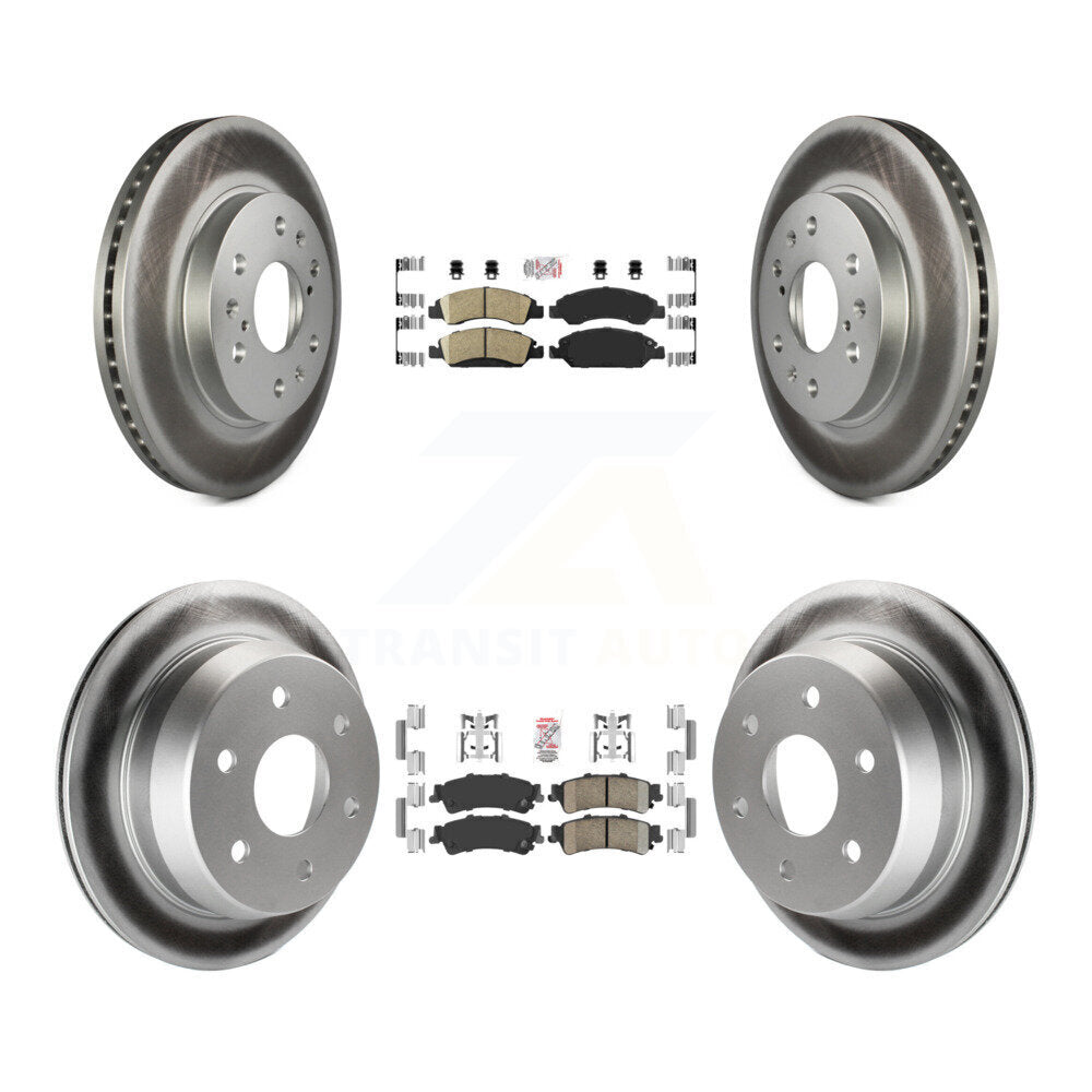 Coated Upgrade Brake Kit For 2006 GMC Sierra 1500 Drum rear brakes. With Single Piston Caliper KGA-104761 Transit Auto