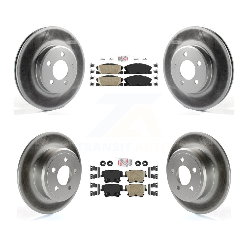 Coated Upgrade Brake Kit For 2017 Dodge Charger Pursuit and with RWD and 3.6L. With 320mm Diameter Front Rotor KGA-104972 Transit Auto