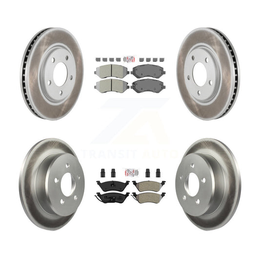 Coated Upgrade Brake Kit For 2003 Chrysler Voyager Drum rear brakes and with Non-ABS KGA-105344 Transit Auto