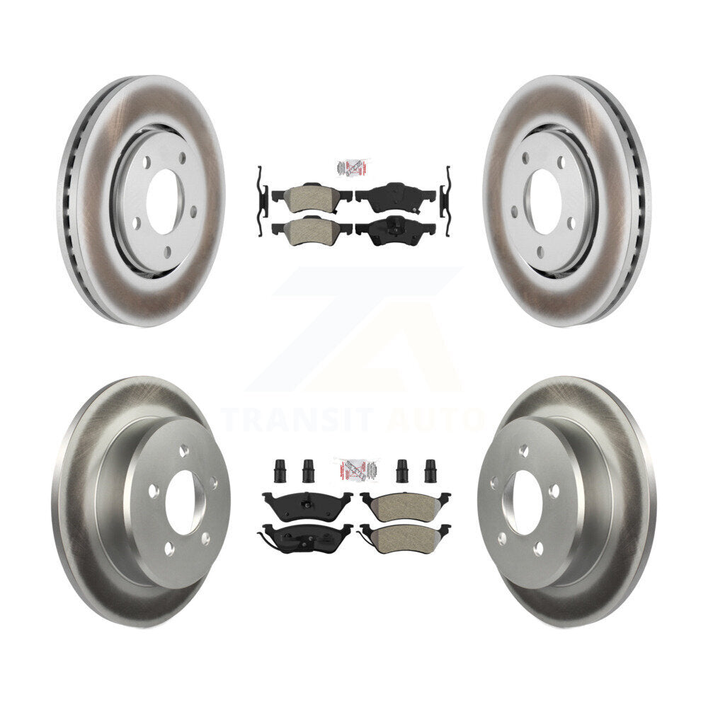 Coated Upgrade Brake Kit For 2003 Dodge Caravan Drum rear brakes and with Non-ABS KGA-105346 Transit Auto