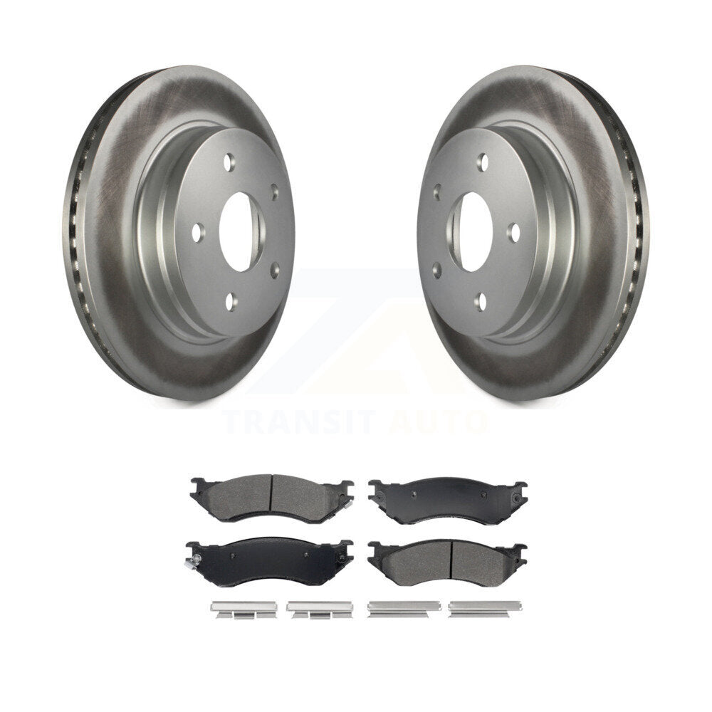 Coated Upgrade Brake Kit For 2005 Dodge Ram 1500 Laramie/SLT/ST. Exc Mega Cab KGA-107533 Transit Auto