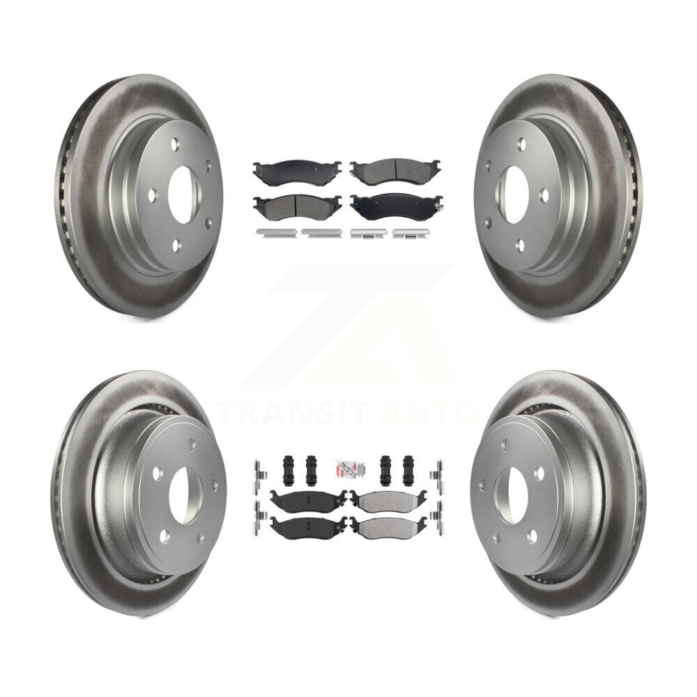 Coated Upgrade Brake Kit For 2005 Dodge Ram 1500 Laramie/SLT/ST. Exc Mega Cab KGA-107533 Transit Auto