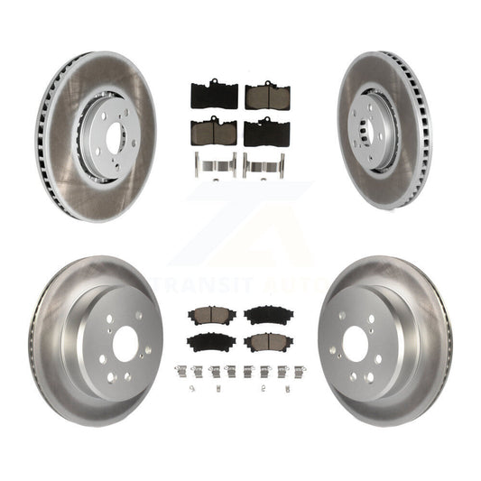 Coated Upgrade Brake Kit For 2014 Lexus IS350 Base and with RWD. With F Sport Package KGC-100008 Transit Auto