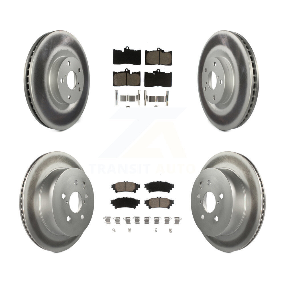 Coated Upgrade Brake Kit For 2015 Lexus IS350 C/C F Sport KGC-100009 Transit Auto