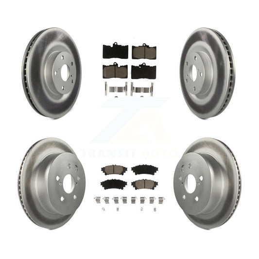Coated Upgrade Brake Kit For 2014 Lexus IS350 C/C F Sport KGC-100009 Transit Auto