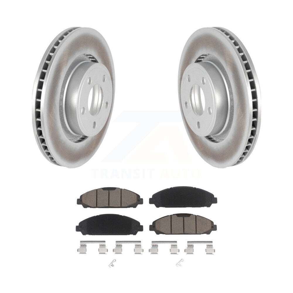 Coated Upgrade Brake Kit For 2017 Ford Mustang V6 and with 3.7L KGC-101383 Transit Auto