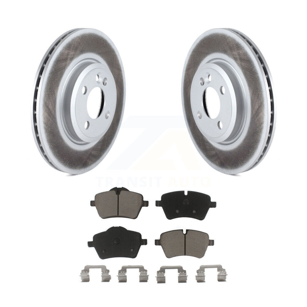Coated Upgrade Brake Kit For 2004 Mini Cooper With 294mm Diameter Front Rotor and With 4 Lug Wheels KGC-101114 Transit Auto